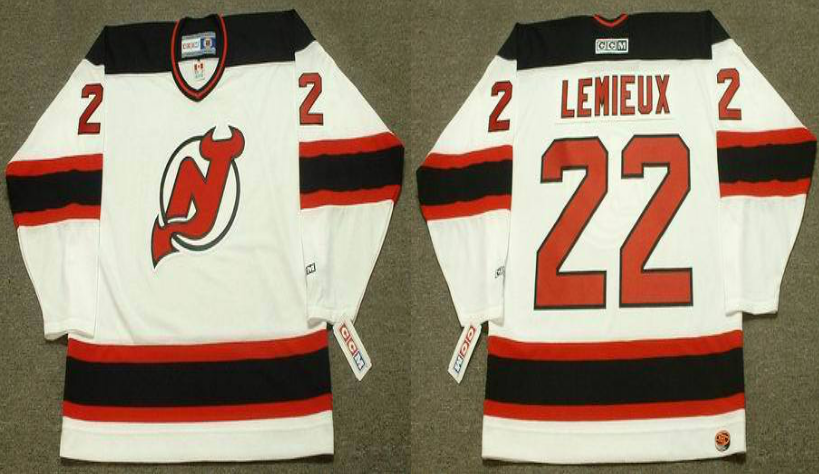 2019 Men New Jersey Devils #22 Lemiexu white CCM NHL jerseys